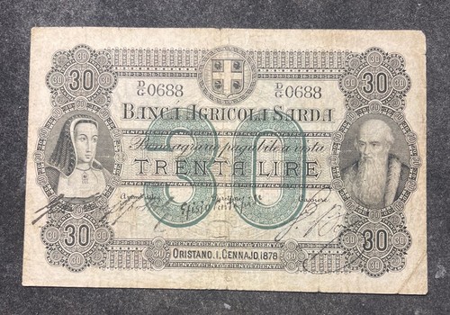 Banconota lire banca - 30,