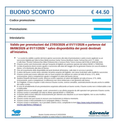 Buono sconto codice - buono,
