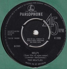 The Beatles - Help! - (R 5305)- (7", Mono)