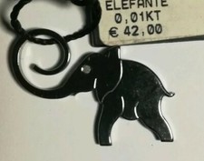 PENDENTE CIONDOLO ZOPPINI COLLANA ELEFANTE CON DIAMANTINO NUOVO  U1089.4472