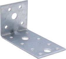 SQUADRETTA DI GIUNZIONE ANGOLARE 90x48x48MM - CON SPESSORE 3MM - IN ACCIAIO Z...