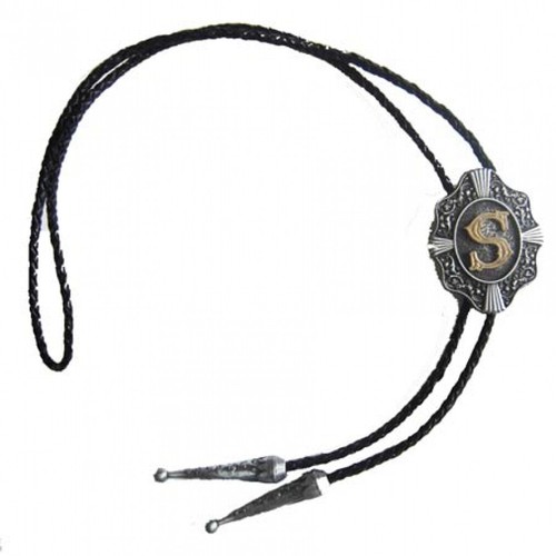 Western bolo tie lettere - western,