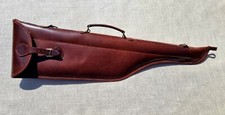 Fodero per fucile smontato in cuoio tinto in botte color cognac - SPADONI