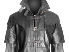 Cappotto da uomo in vera pelle di mucca gotico stile steampunk trincea furgone