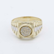 Anello Rotondo CZ In Oro