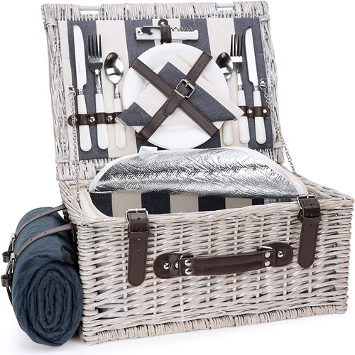 Set cestino picnic isolato - picnic,