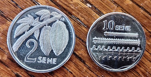 Samoa sene 1974 silver coin - 1974,