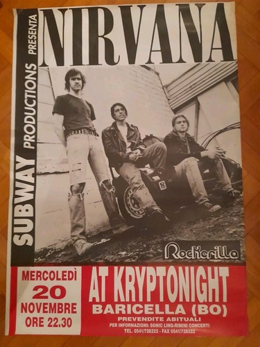 Nirvana poster concerto - nirvana, a