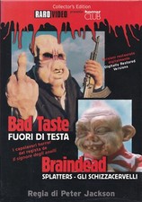 BAD TASTE Fuori di Testa BRAINDEAD Splatters Gli Schizzacervelli BOX Set 2 Dvd