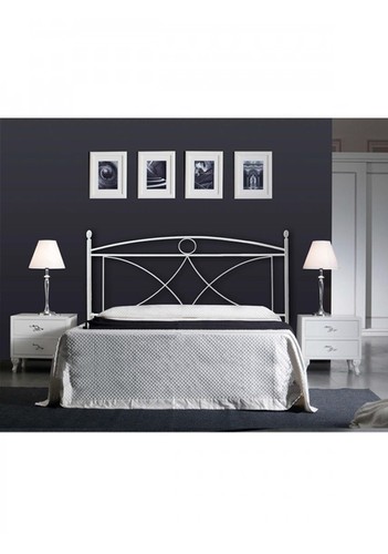 Letto matrimoniale bianco - bianco, in