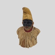 Lello Esposito Pulcinella busto in terracotta dipinta 1992