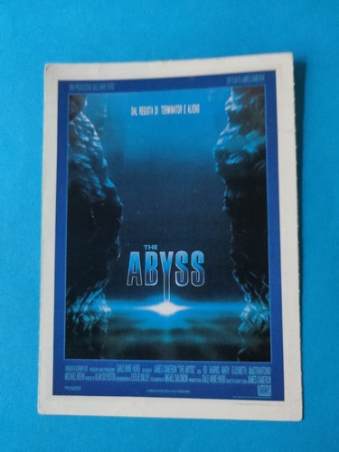 The abyss 1989 cartolina - abyss,