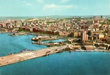 CAGLIARI PANORAMA DALL'AEREO VIAG.1970