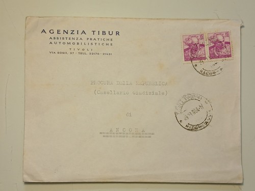 1964 busta agenzia tibur - busta,