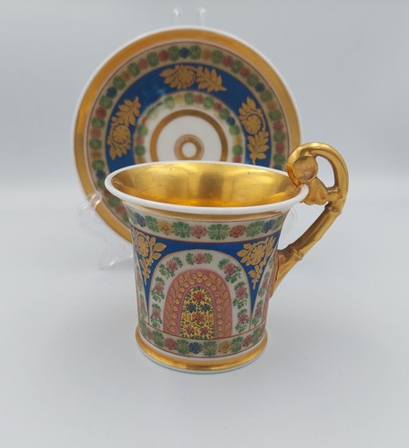 Antico piattino tazza impero