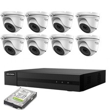 KIT VIDEOSORVEGLIANZA HIKVISION IP POE 2 MPX 8 TELECAMERE HD 500GB