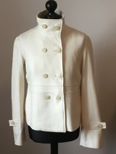 GIACCA DONNA ELEGANTE BIANCO TG 42-44 NUOVO MISTO LANA AMY GEE OTTIME RIFINITURE