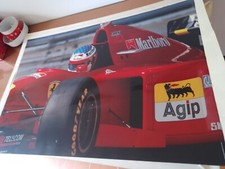 JEAN ALESI  ,Ferrari Formula 1-POSTER UFFICIALE FERRARI-984/95 puntografico BS