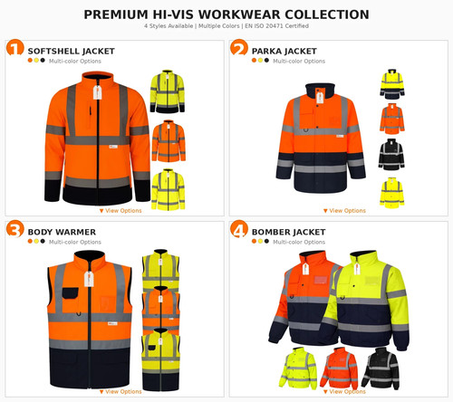 Vis giacca softshell parka - hi,