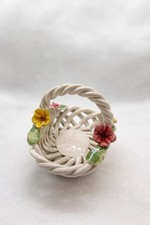 Cestino con fiori in CERAMICA
