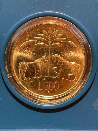 Moneta repubblica italia 500 - repubblica,