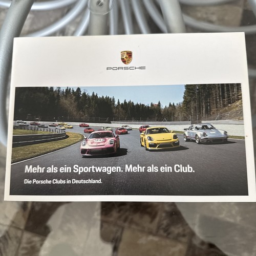 Brochure depliant porscheclub - depliant,