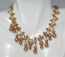 Vintage Color Oro Perle Finte