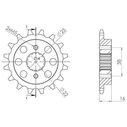 Pignone p520 z14 per ducati - pignone,