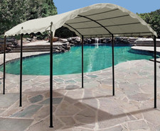 GAZEBO in metallo  "Aveiro" Papillon - 3x4 MT 2,6h - PENSILINA GIARDINO AUTO