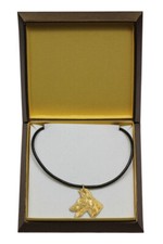 Dobermann - Collare IN Confezione Regalo, Dorato Rimorchio per Hundefans, Au