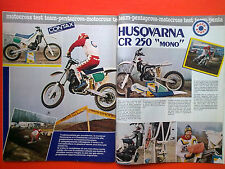 MOTOCROSS 1985 CON PROVA HUSQVARNA CR 250 CROSS - MOTO D' EPOCA - 