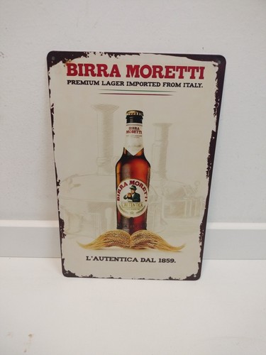 Insegna latta birra - , moretti