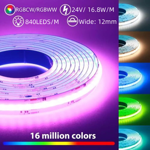 Striscia led cob m rgbww - cob,