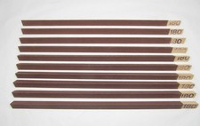 10 legni smerigliati triangolari grana 180 utensile orafo