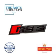 GRIGLIA CENTRALE PARAURTI ANTERIORE NUOVA ORIGINALE AUDI RS3 17 NERA RS3 STEMMA DISTINTIVO