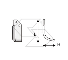 20 x ZAPPETTE MOTOZAPPA MOTOCOLTIVATORE BCS 725 H56 L115 Piatto 40x6 FORO 10.5