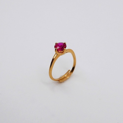 Solitario con zircone rosso - solitario,