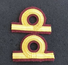 Coppia di gradi da giacca Marina Militare Guardiamarina Ruolo Armi Navali