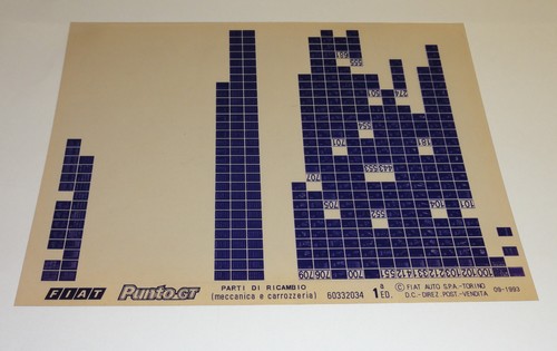 Microfiche catalogo ricambi - catalogo,