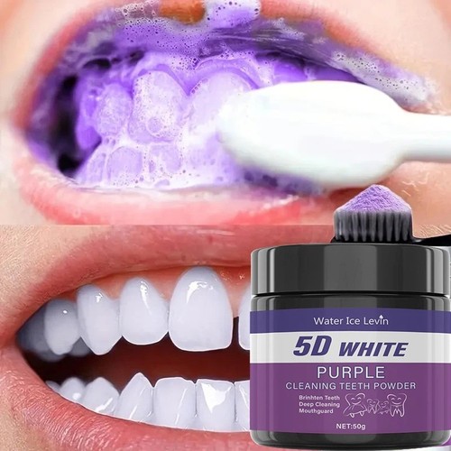 Polvere pulizia denti viola - viola,
