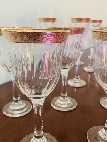 Servizio bicchieri murano oro - bicchieri,