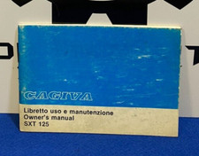 LIBRETTO USO E MANUTENZIONE CAGIVA SXT 125 ORIGINALE NUOVO OTTIMO SEGNI COPERTIN