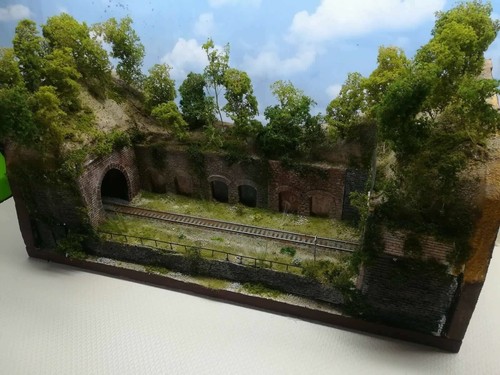 Diorama plastico ferroviario - diorama,