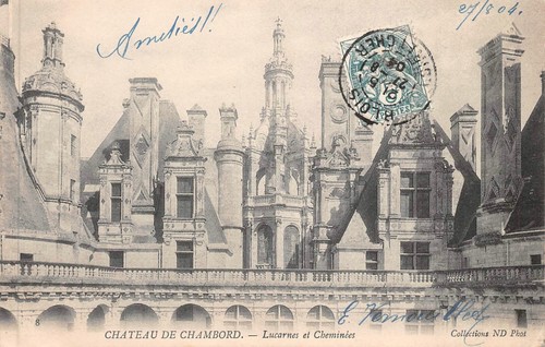Cartolina château chambord - château,