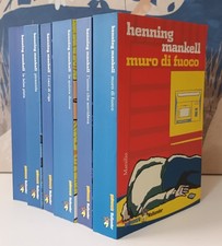 Lotto 6 libri Henning Mankell - GIALLO SVEZIA Marsilio Thriller