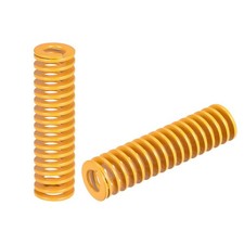 Die Molla,14mm OD 55mm Lunghezza 2pz leggero Compressione Die Molle,Giallo