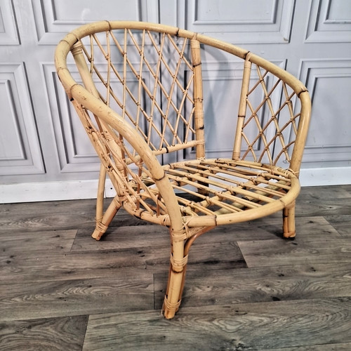 Sedia vintage retrò - in, rattan