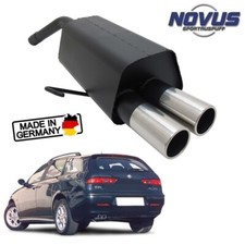 Scarico Sportivo Marmitta Omologata 2x76 Alfa 156 GT 1.6 1.8 TS 2.0 JTS 1.9 JTD