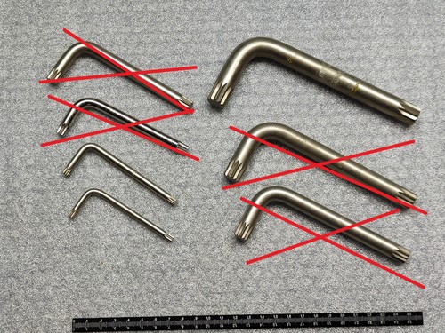 Set 4pz chiave - chiave, dentatura