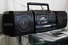RADIO SHARP WF-T380H DOPPIA CASSETTA REGISTRATORE GHETTOBLASTER BOOMBOX + BLUETOOTH